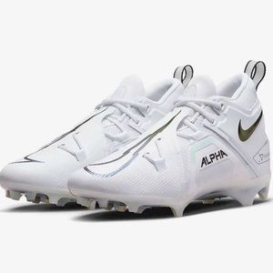 Nike Alpha Menace Pro 3 'White Black Gold' CT6649-105 Football Cleats